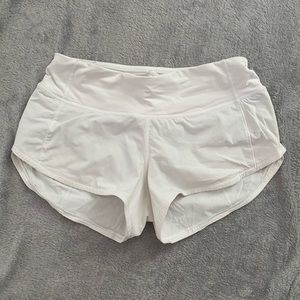 Lululemon white shorts size 2